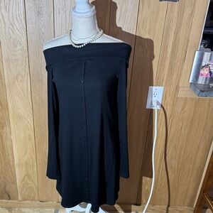 Wild Fable Black Off-Shoulder Long Sleeve Dress XL NWT
Bin #026